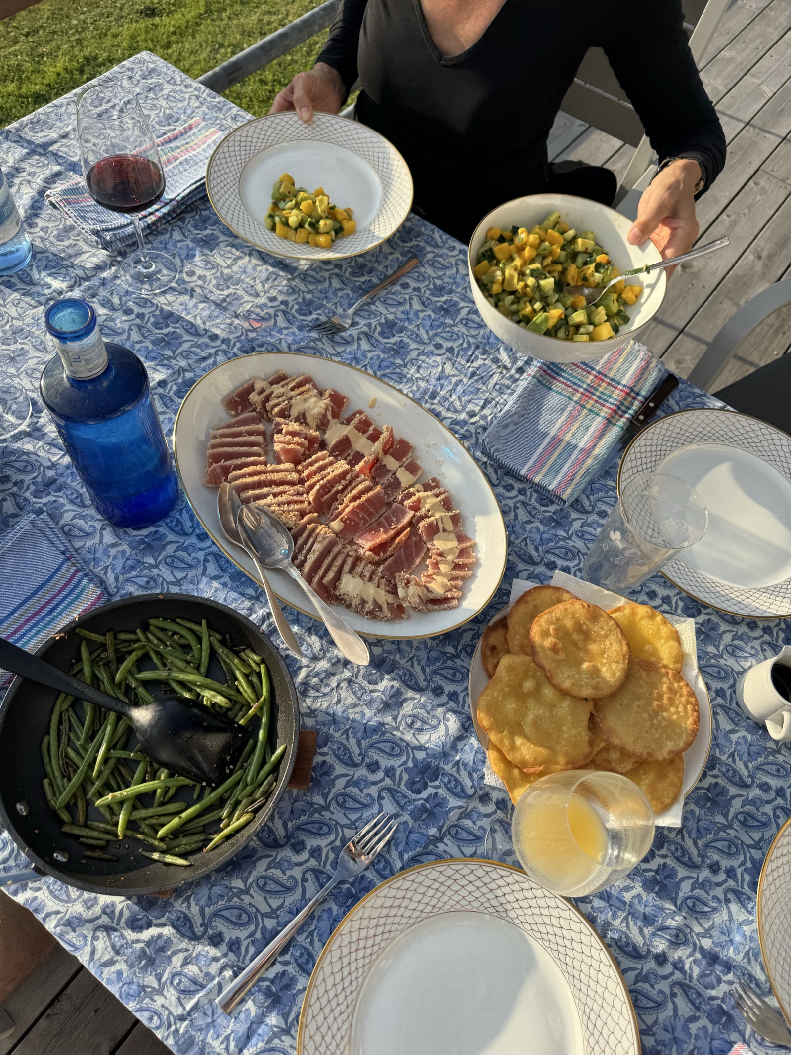 Halstrad tonfisk med mangosalsa