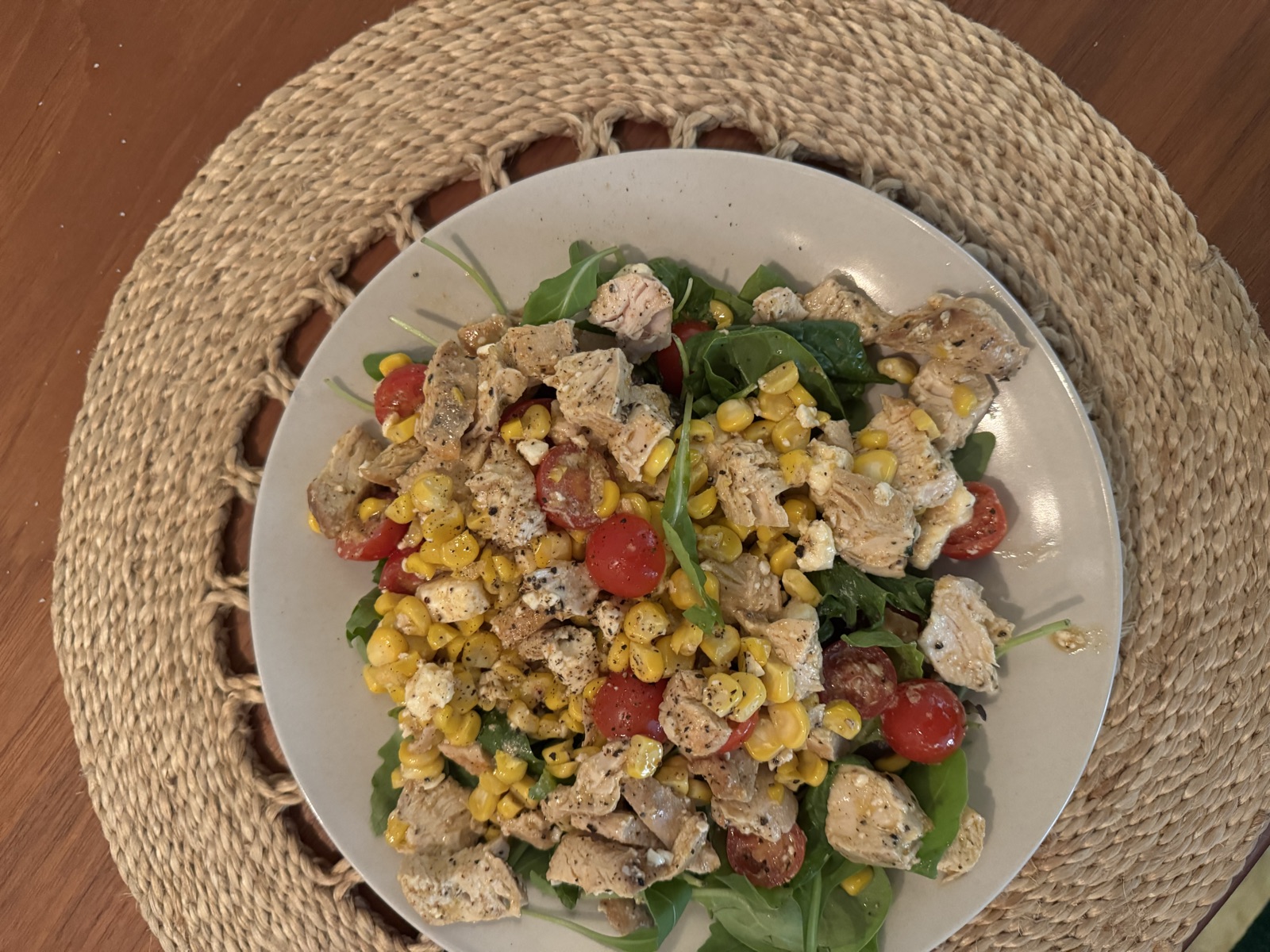 Kycklingsallad från rester!